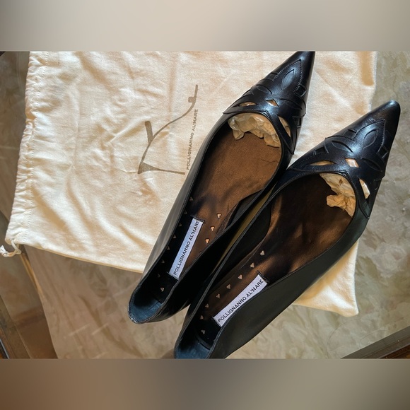 Pollignanno Al Mare Genuine Italian Leather Pumps - Picture 3 of 7